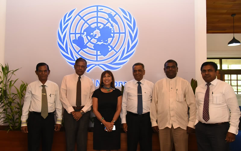 UNA SRI LANKA Executive Committee Members pay courtesy call on UN Resident Co-ordinator in Sri Lanka